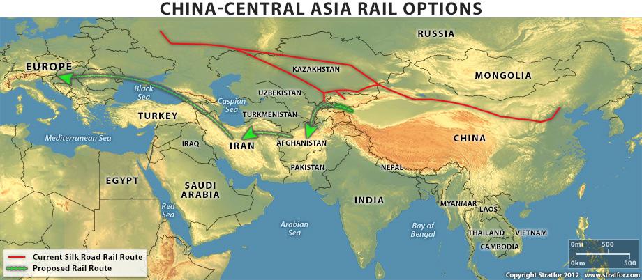 Çin'in yeni ipek yolu projesi haritası ile ilgili görsel sonucu