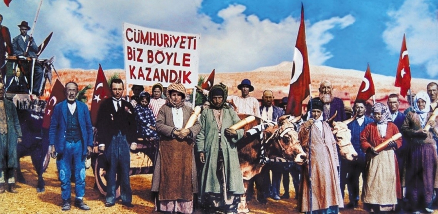 turk milletinin karakterine en uygun yonetim sekli olan cumhuriyetin ilaninin 96 nci yildonumu